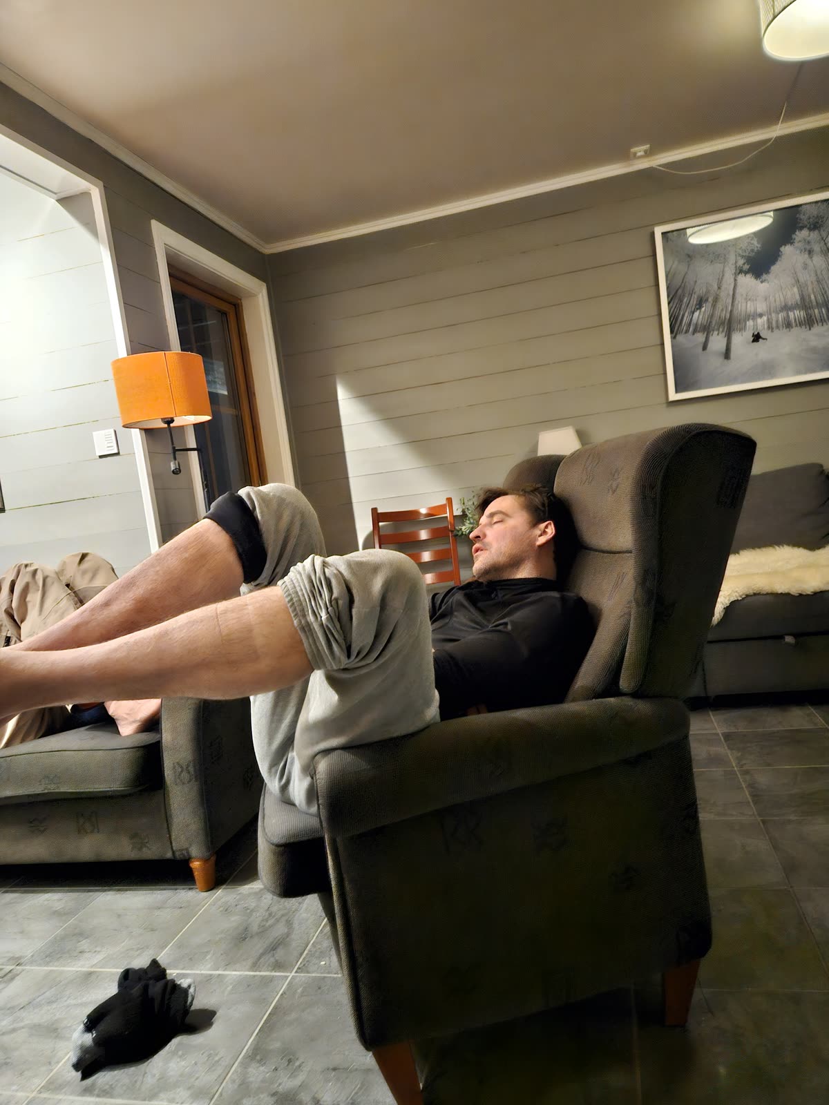 The art of doing absolutely nothing — cabin armchair nap